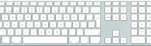 Choose Apple's Spanish keyboard, even if you only type in English 2