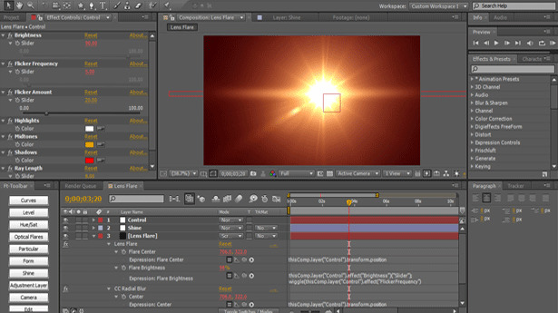 Lens Flares in After Effects 5