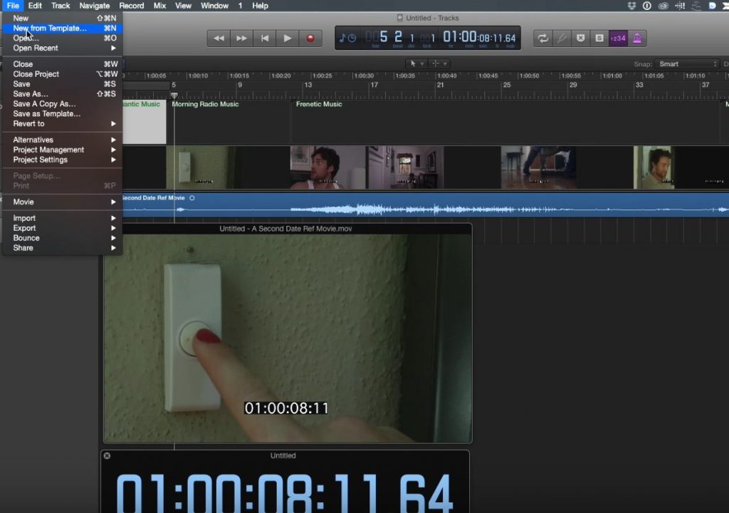 Prepping Logic Pro X for scoring a Final Cut Pro X project 1