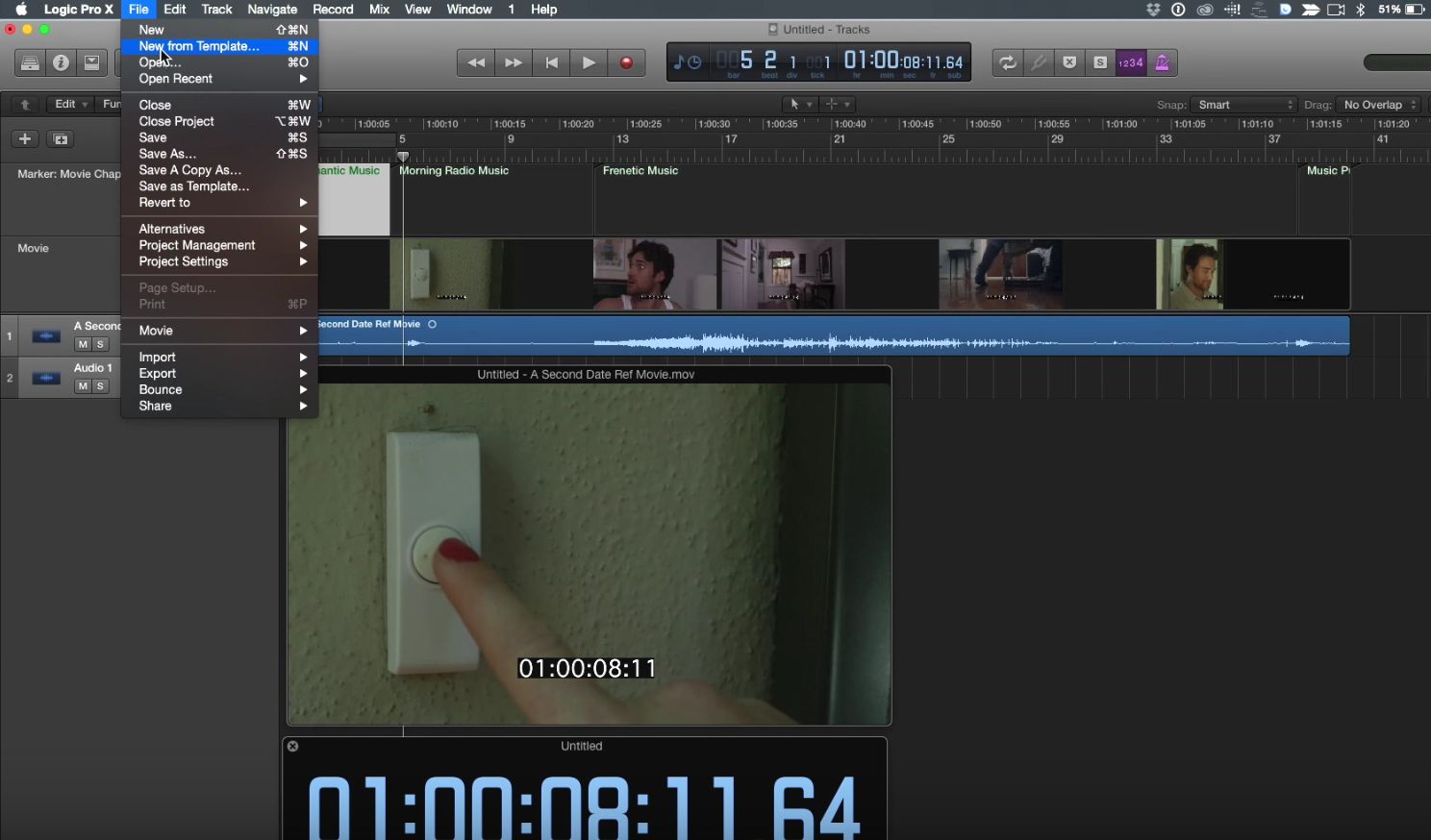 Prepping Logic Pro X for scoring a Final Cut Pro X project 2