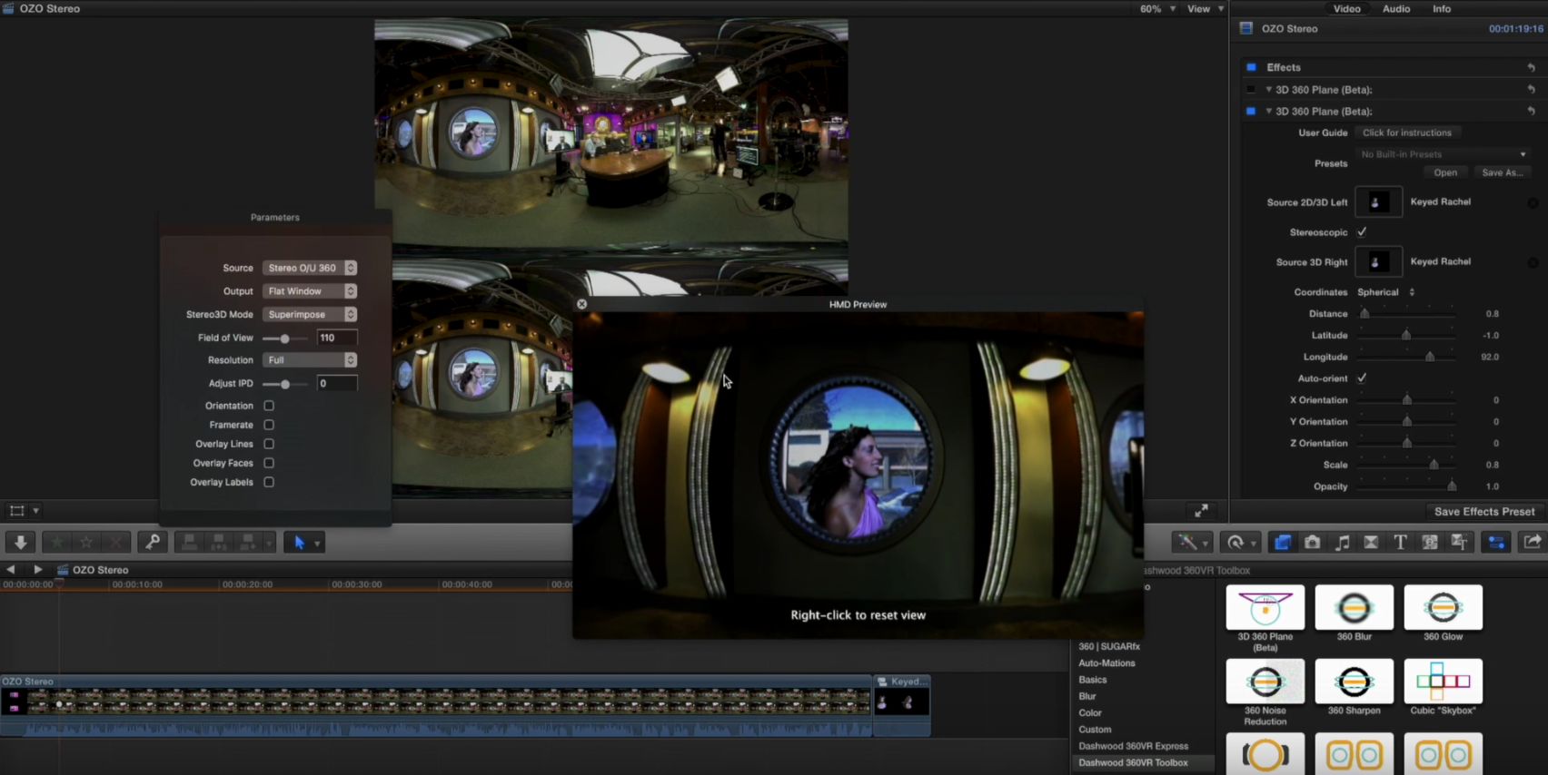 360VR compositing in Final Cut Pro X 2