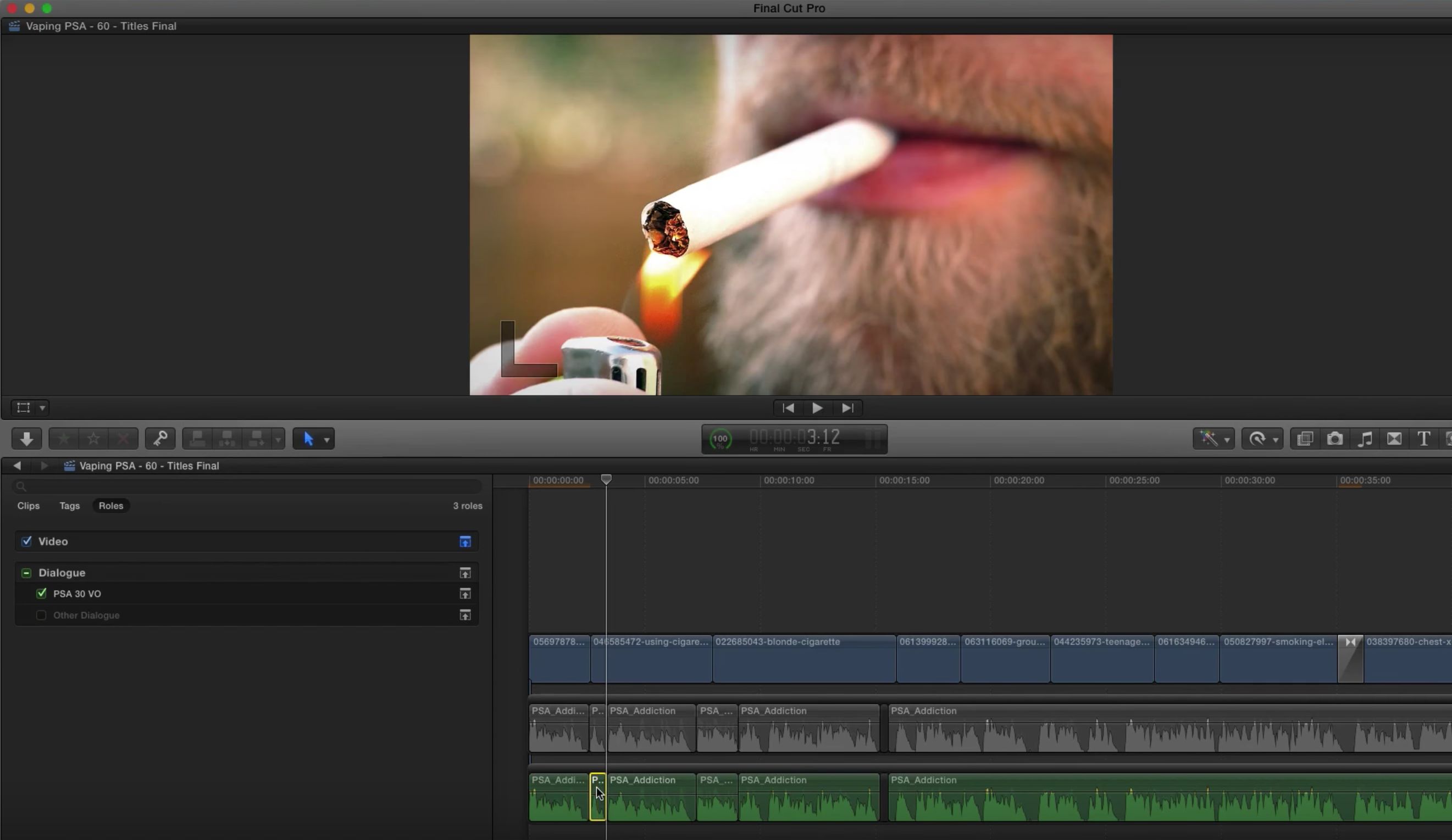 Creating alternate edits with roles in Final Cut Pro X 6