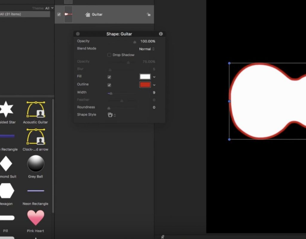 Creating Custom Shape Icons in Motion 1