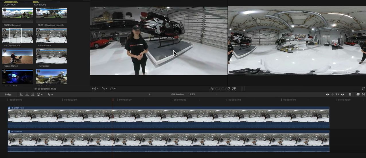 Removing People from 360 Videos in Final Cut Pro X 1