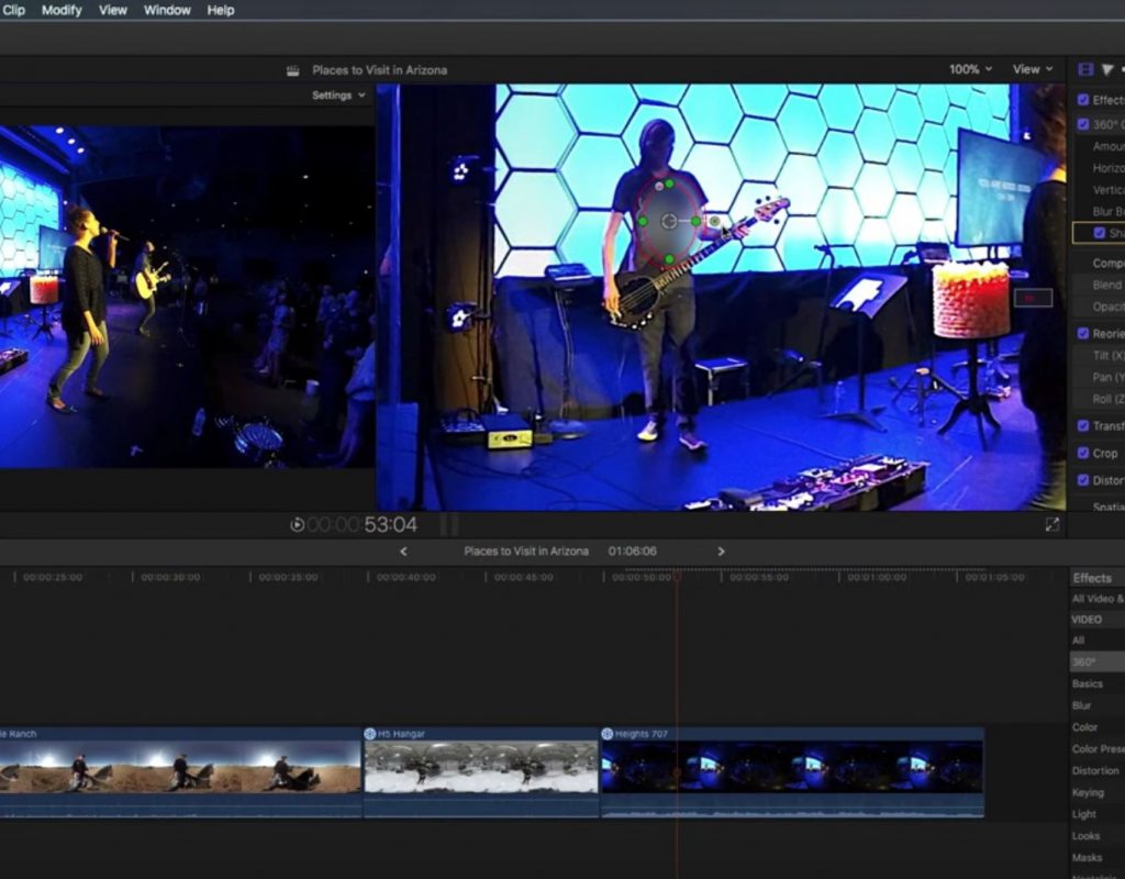 Working with 360 Effects in Final Cut Pro X 1