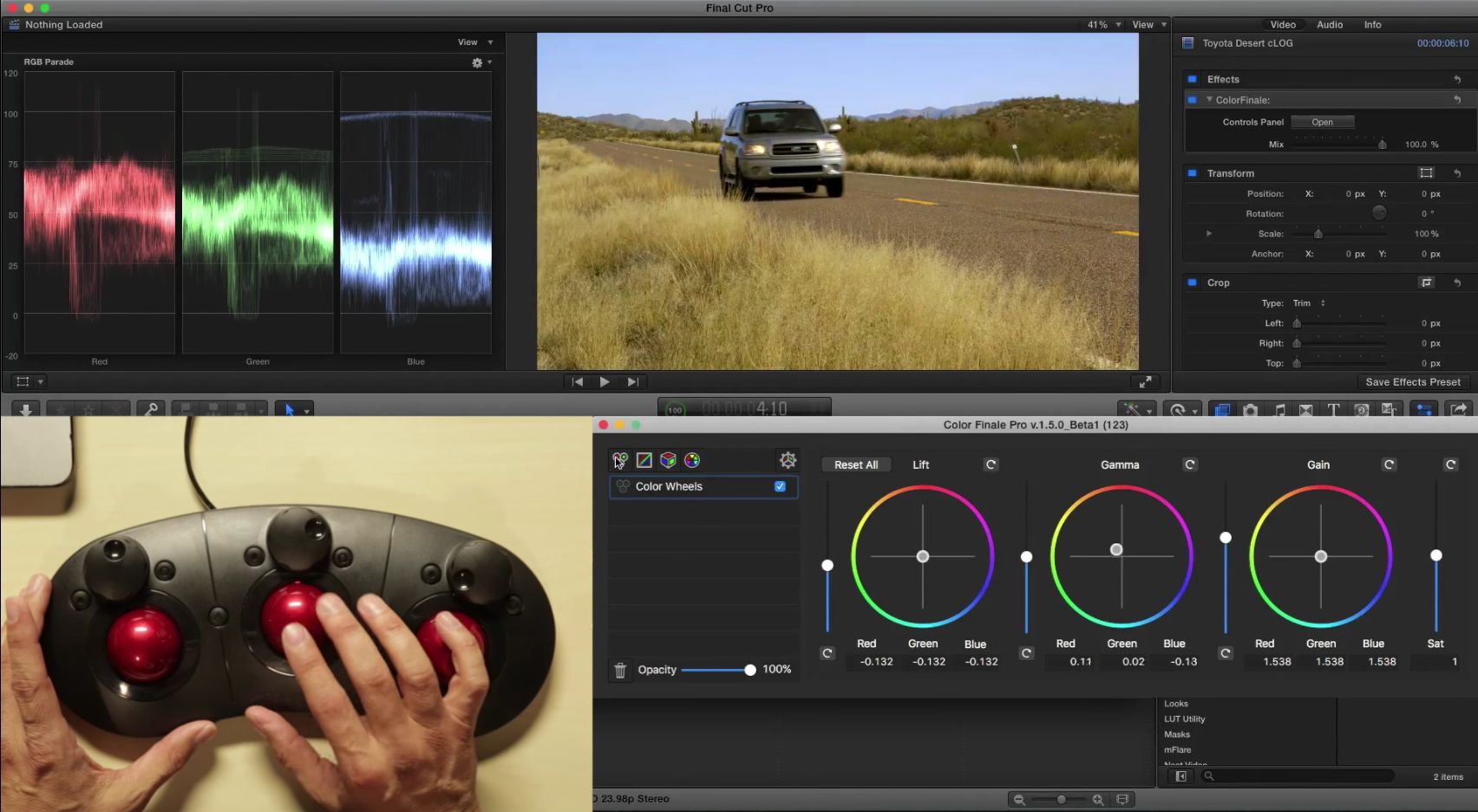 Grading with the Tangent Ripple in Final Cut Pro X 3