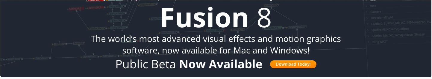 Blackmagic's Fusion 8 for Mac in Beta 6