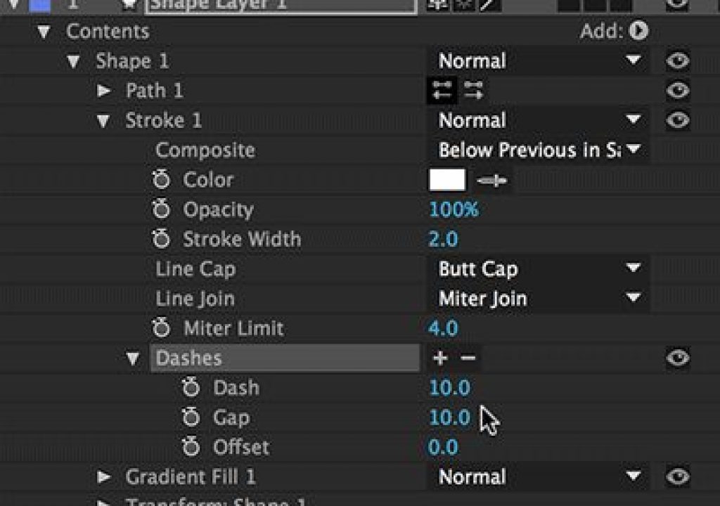After Effects Hidden Gems Weekly: Dashed Lines 1