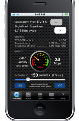 EditGroove unveils professional DVD Bit Budgeting solution for iPhone 2