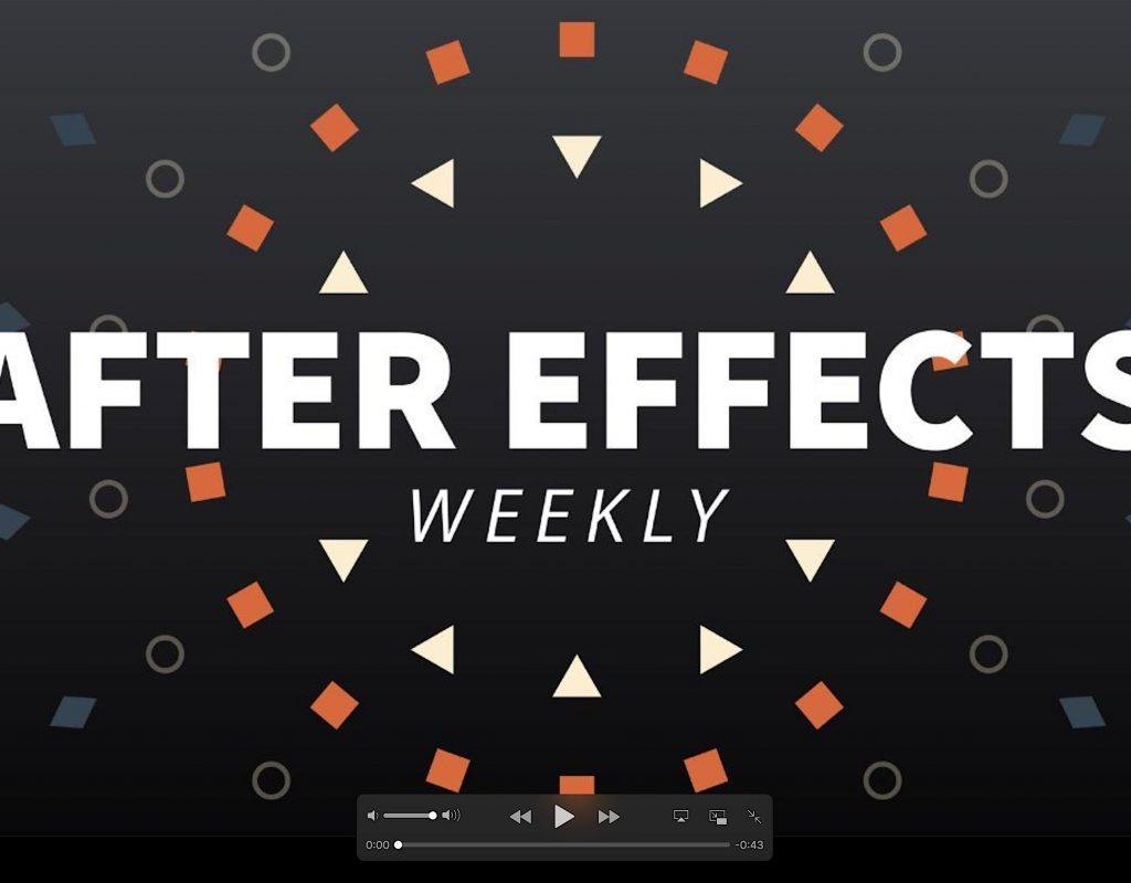 After Effects News 2018 October #1 1