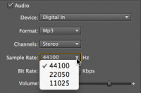 Flash resamples audio to 44.1 kHz during playback 1