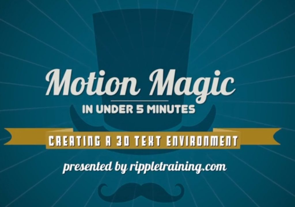 3D Text Environments in Motion 1