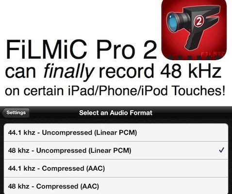 FiLMiC Pro 2 can finally record correct 48 kHz audio! 3