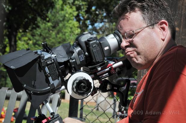 Art shoots a spot on the Canon 5D MkII 21