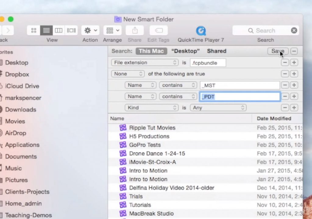 Locating Libraries with Smart Folders 1