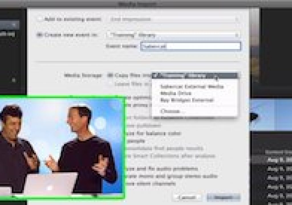 Media Import Options in Final Cut Pro 10.1 1