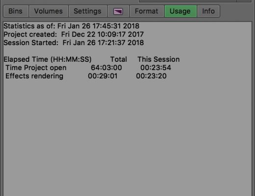 Avid Media Composer Usage