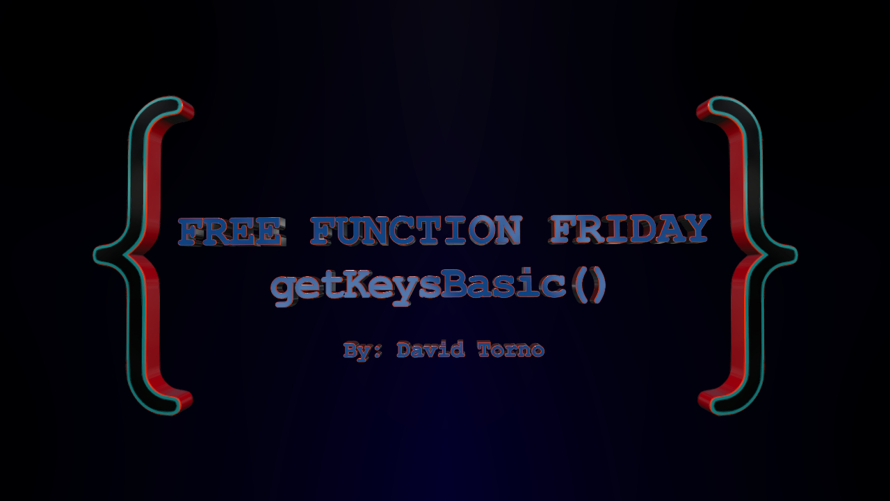 Free Function Friday getKeysBasic 4