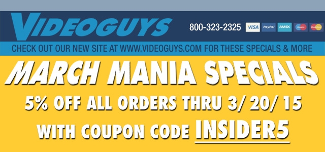 Videoguys.com Launches New Web Site for Improved Customer Support and Industry-Leading Information 7