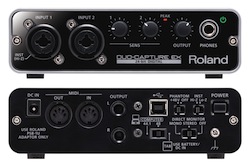 Roland DUO-CAPTURE EX US$199 field audio mixer for iPad 2