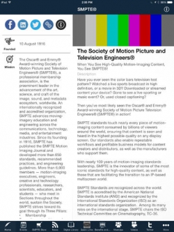 SMPTE® Extends Access to Society Resources With Launch of Mobile App 1
