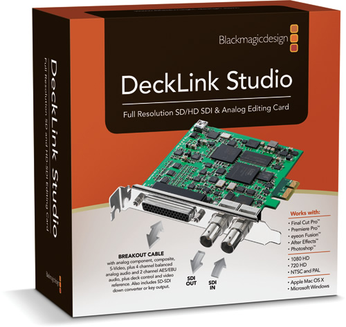 Blackmagic Design Announces DeckLink Studio 1