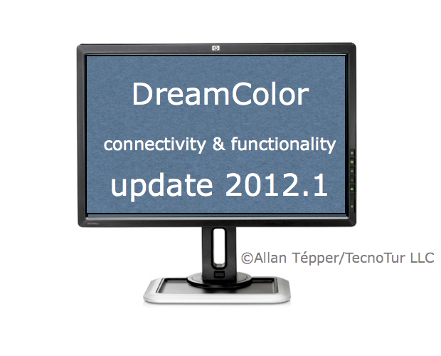 HP DreamColor Mac connectivity & functionality: update 2012.1 1