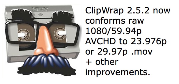 ClipWrap version 2.5.2 adds conforming and other new features 1