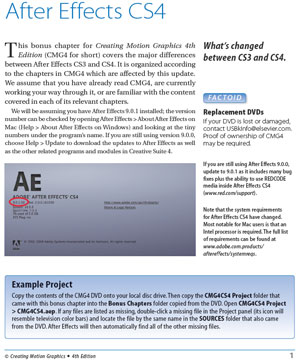 The Differences Between AE CS3 and CS4 3