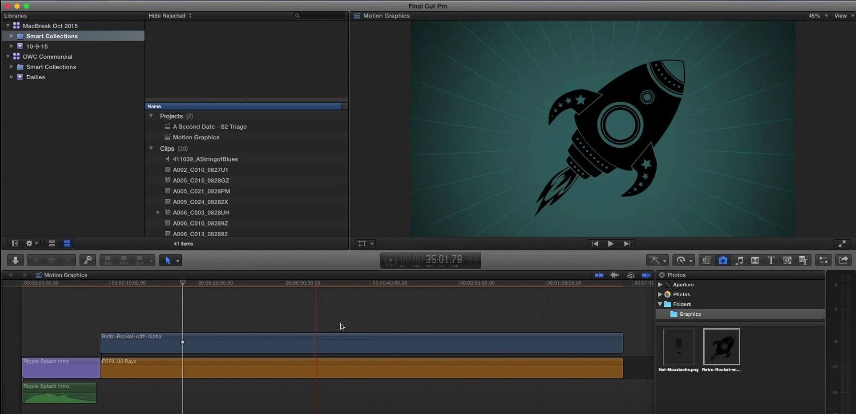 Creating media libraries in Final Cut Pro X 2