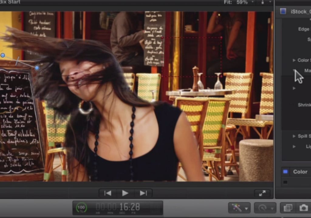 Pulling a difficult key in Final Cut Pro X 1