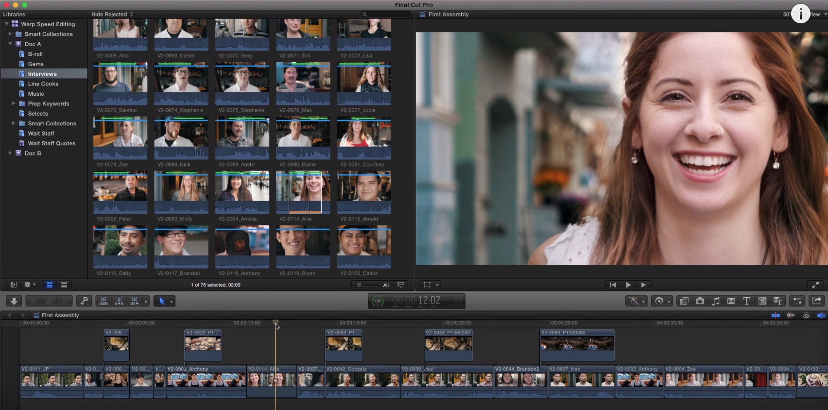 Fast Project Versioning in Final Cut Pro X 8