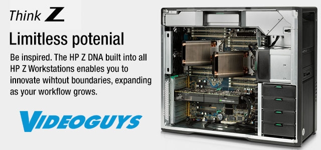 Videoguys Tech Select HP z Workstations for Professionals. 5