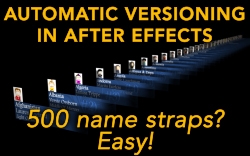 Automatic versioning in After Effects 15