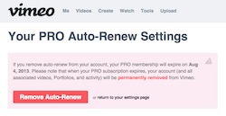 Why I (sadly and reluctantly) opted-out of my Vimeo Pro renewal 10
