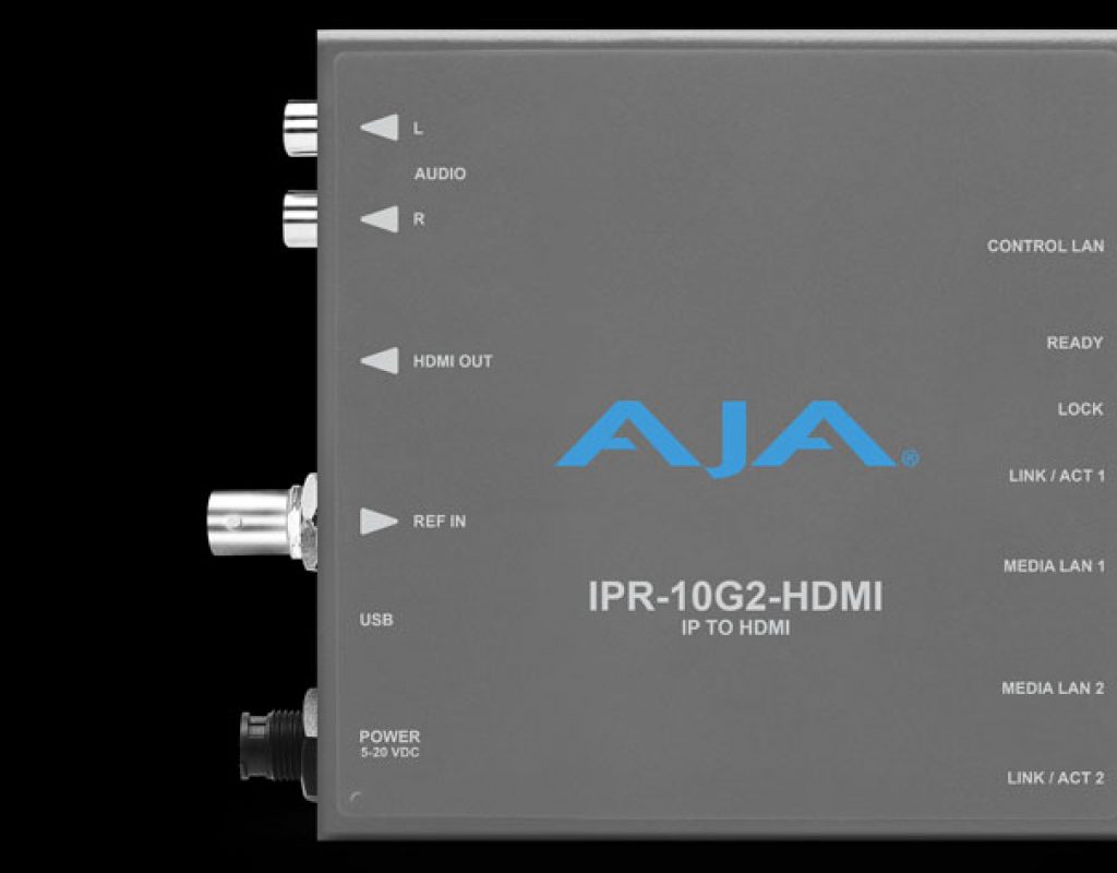 Two new SMPTE ST 2110 IP video Mini-Converters from AJA