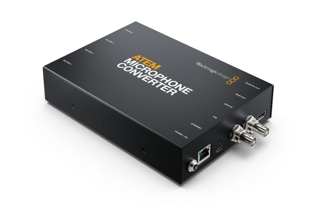 Blackmagic Design Announces New ATEM Microphone Converter 1