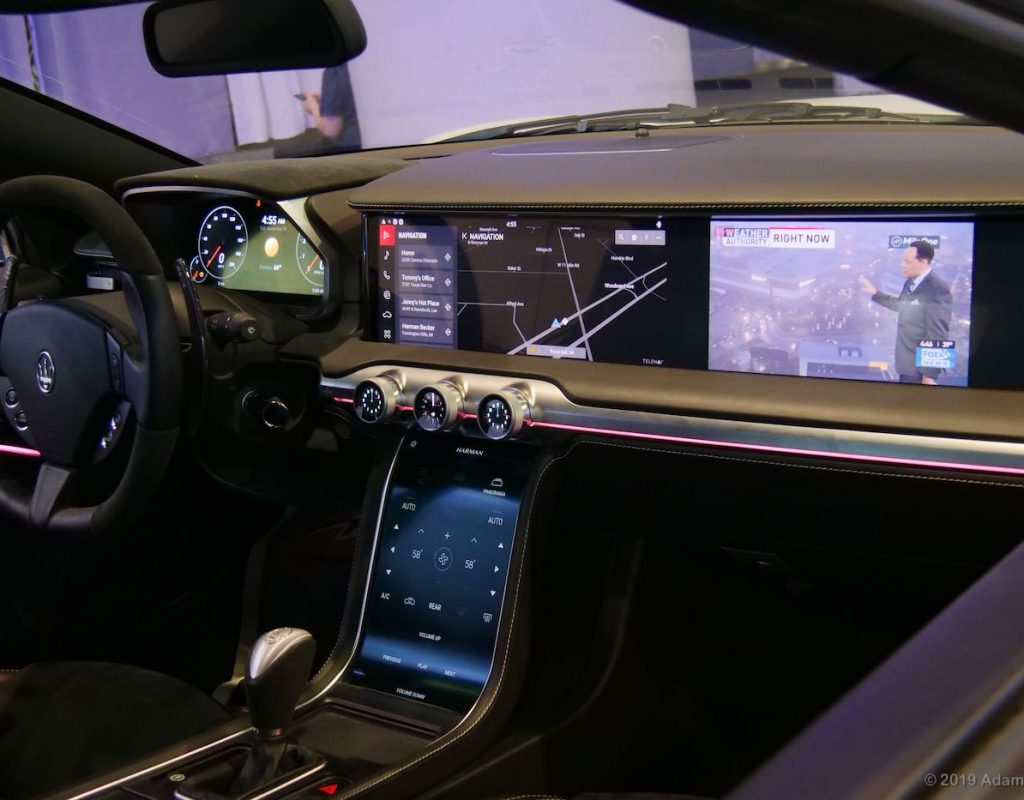 Harman's infotainment stack in a Maserati
