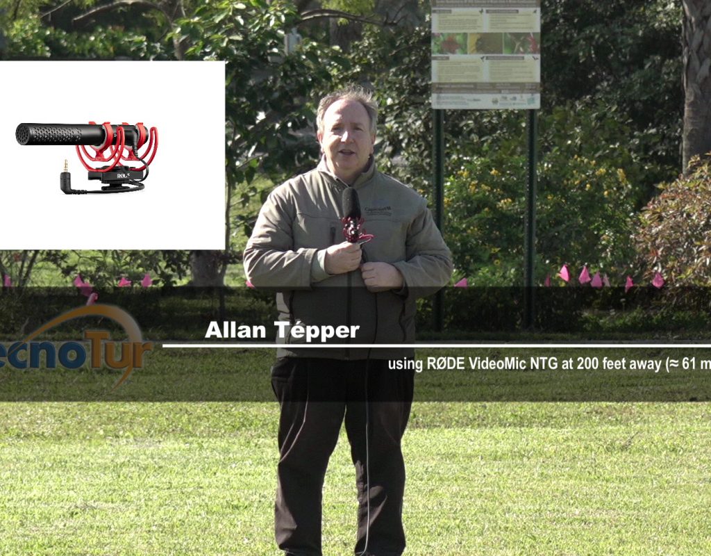 Allan Tépper VideoMic NTG microphone 200 feet balanced