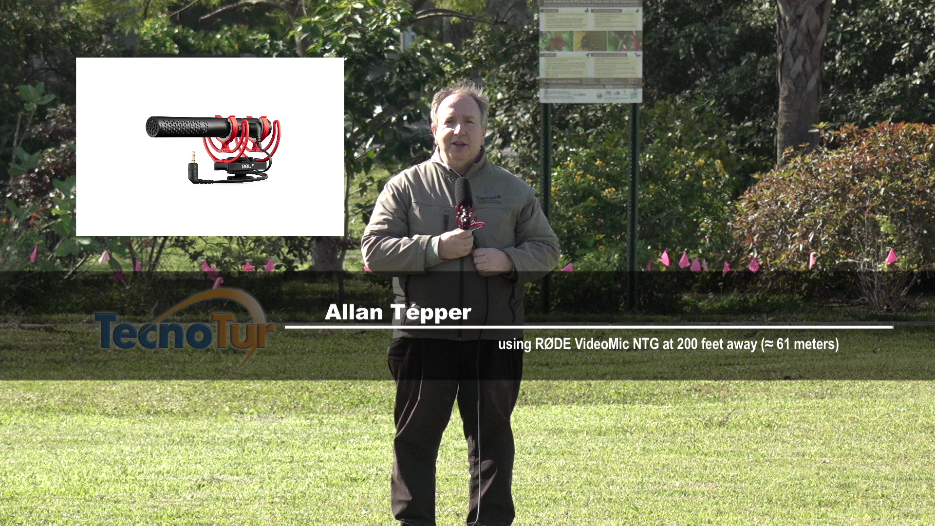 Allan Tépper VideoMic NTG microphone 200 feet balanced
