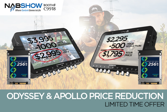 NAB specials on Apollo, Odyssey7Q+ monitor/recorders 4
