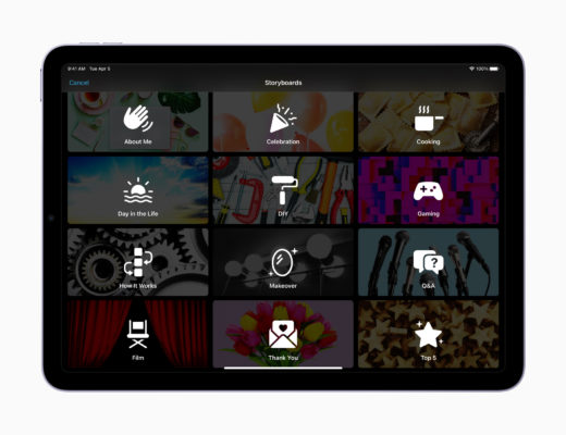iMovie 3.0 storyboard