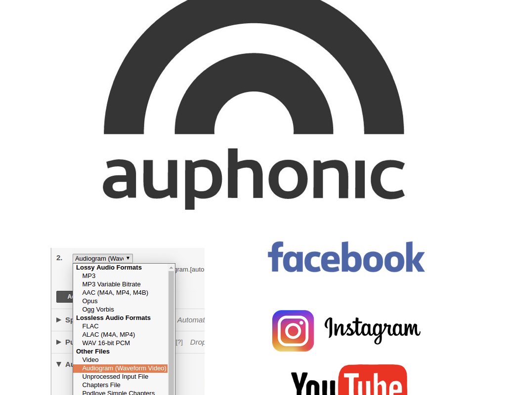 Auphonic's animated Audiogram for YouTube & Facebook 5