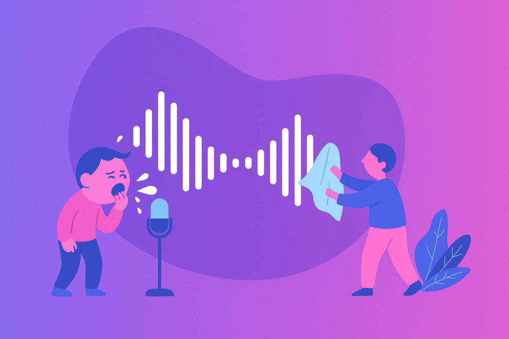 Auphonic removes coughs & sneezes from audio 3