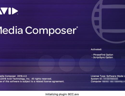 Avid Media Composer splash screen