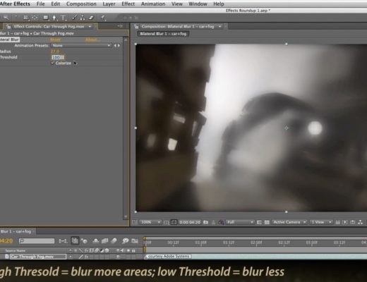 Adobe After Effects Bilateral Blur effect