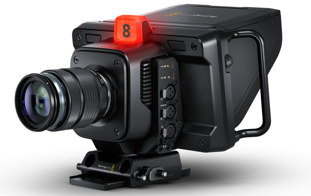 Product shot of Blackmagic Studio Camera 4K Pro