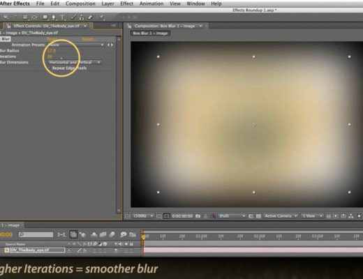 Adobe After Effects Box Blur effect