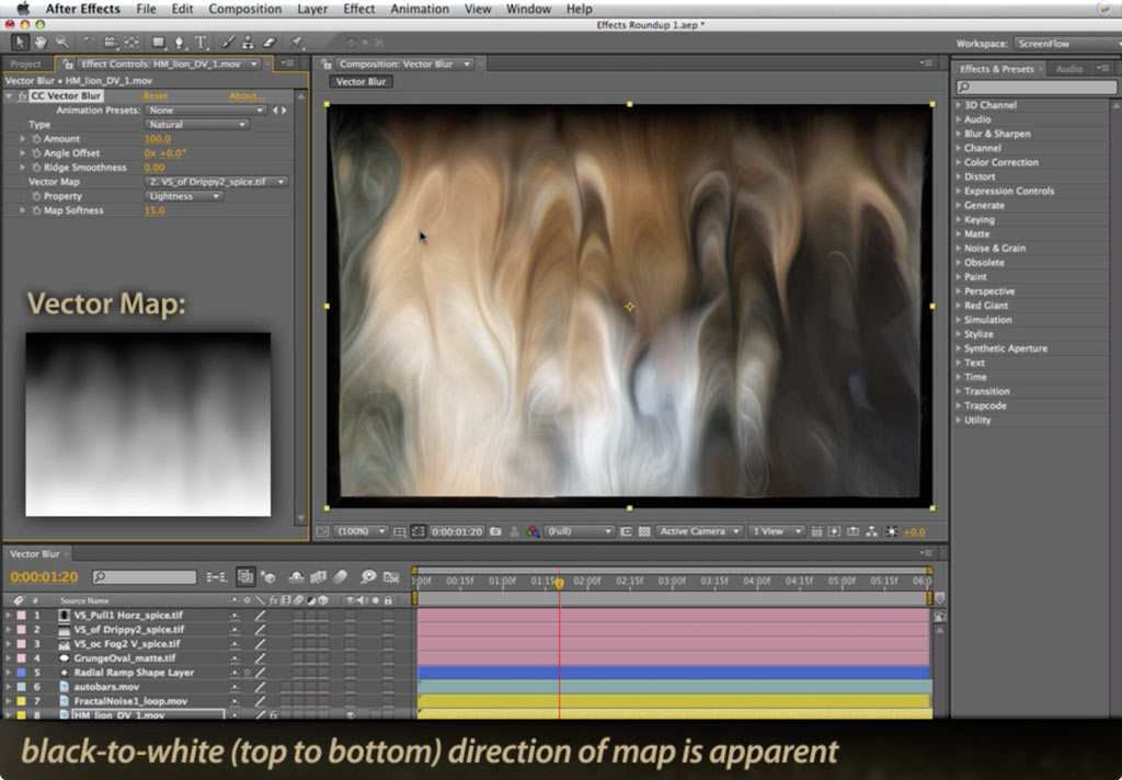Adobe After Effects CC Vector Blur effect