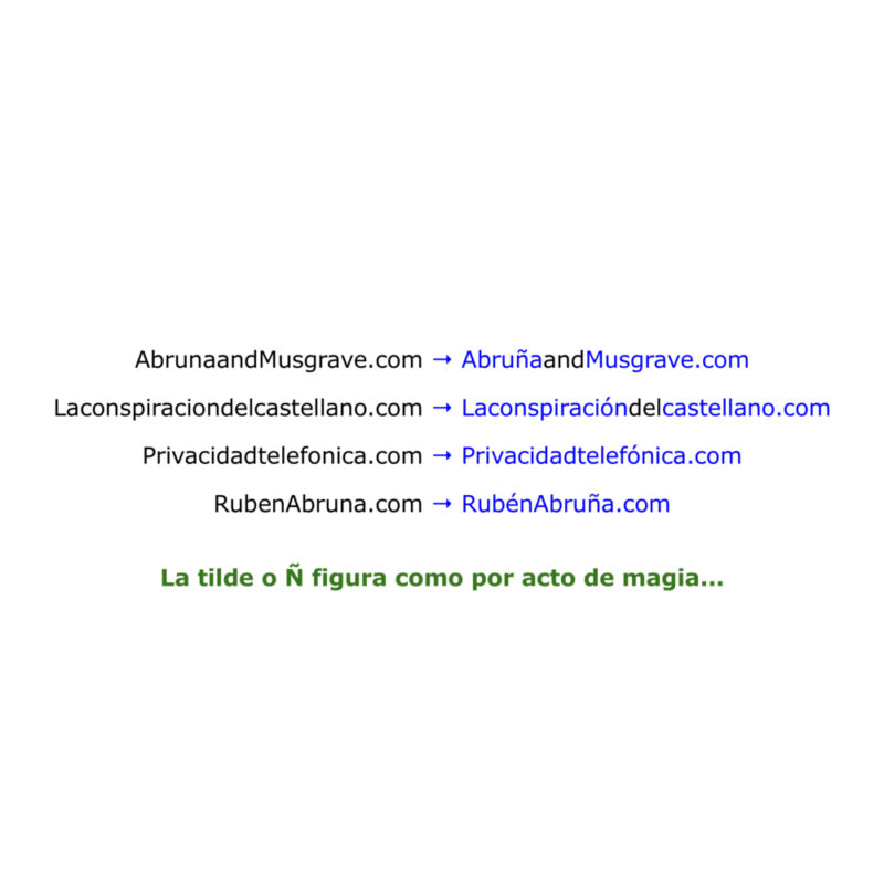 Accented domains